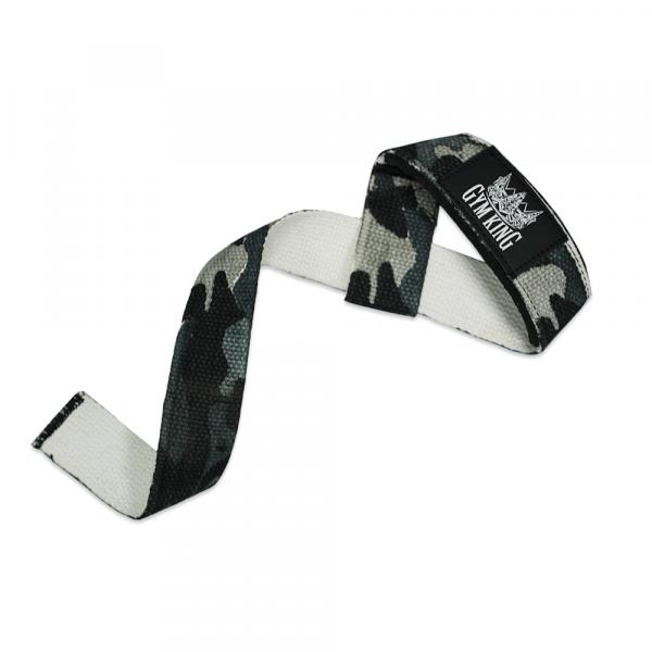 Gym King Lifting Wrist Straps Zughilfen Lang Dark Camo